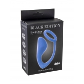 Синее эрекционное кольцо с анальной пробкой Button Anal Plug - Lola Games - в Южно-Сахалинске купить с доставкой