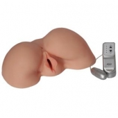 Телесная вибровагина из киберкожи с выносным пультом - LOVETOY (А-Полимер) - в Южно-Сахалинске купить с доставкой