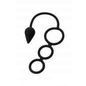 Тройное эрекционное кольцо с анальным хвостом Drop S-size - Erotist Adult Toys - в Южно-Сахалинске купить с доставкой