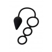 Тройное эрекционное кольцо с анальным хвостом Drop M-size - Erotist Adult Toys - в Южно-Сахалинске купить с доставкой