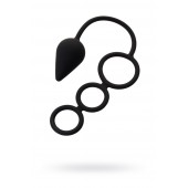 Тройное эрекционное кольцо с анальным хвостом Drop M-size - Erotist Adult Toys - в Южно-Сахалинске купить с доставкой