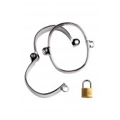 Металлические наручники на замке - ToyFa - купить с доставкой в Южно-Сахалинске