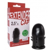 Чёрный латексный удлинитель пениса 2.5 in с шипиками - Sitabella - в Южно-Сахалинске купить с доставкой