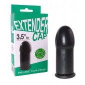 Чёрный латексный удлинитель пениса 3.5 in - Sitabella - в Южно-Сахалинске купить с доставкой