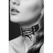 Оригинальный ошейник-чокер со шнуровкой - Bijoux Pour Toi - купить с доставкой в Южно-Сахалинске