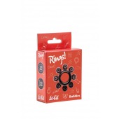 Чёрное эрекционное кольцо Rings Bubbles - Lola Games - в Южно-Сахалинске купить с доставкой