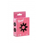 Чёрное эрекционное кольцо Rings Gear - Lola Games - в Южно-Сахалинске купить с доставкой