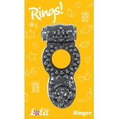 Чёрное эрекционное кольцо Rings Ringer - Lola Games - в Южно-Сахалинске купить с доставкой