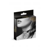 Черный чокер с двумя кольцами - Bijoux Pour Toi - купить с доставкой в Южно-Сахалинске