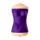 Двухсторонний мастурбатор JOS YARA в фиолетовой колбе - JOS - в Южно-Сахалинске купить с доставкой