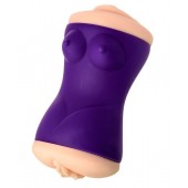 Двухсторонний мастурбатор JOS YARA в фиолетовой колбе - JOS - в Южно-Сахалинске купить с доставкой