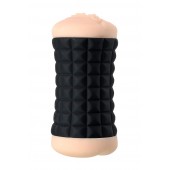 Двухсторонний мастурбатор JOS JANICE в черном цилиндре - JOS - в Южно-Сахалинске купить с доставкой