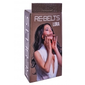 Кляп-трензель Lora с металлическими кольцами - Rebelts - купить с доставкой в Южно-Сахалинске