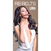 Кляп-трензель Lora с металлическими кольцами - Rebelts - купить с доставкой в Южно-Сахалинске