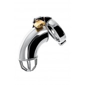 Серебристый мужской пояс верности TOYFA Metal - ToyFa - купить с доставкой в Южно-Сахалинске