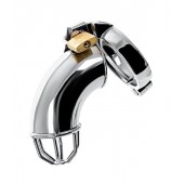 Серебристый мужской пояс верности TOYFA Metal - ToyFa - купить с доставкой в Южно-Сахалинске