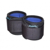 Неопреновые черно-синие наручники - Sitabella - купить с доставкой в Южно-Сахалинске