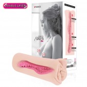 Мастурбатор-вагина Nara с двойным слоем материала - KOKOS - в Южно-Сахалинске купить с доставкой