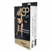 Комплект наручников и поножей LUXURIOUS BED RESTRAINT CUFF SET - Blush Novelties - купить с доставкой в Южно-Сахалинске
