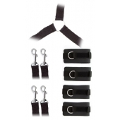 Комплект наручников и поножей LUXURIOUS BED RESTRAINT CUFF SET - Blush Novelties - купить с доставкой в Южно-Сахалинске