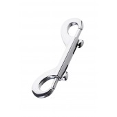 Серебристый двухсторонний карабин TOYFA Metal - ToyFa - купить с доставкой в Южно-Сахалинске