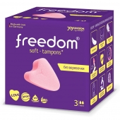 Женские гигиенические тампоны без веревочки FREEDOM mini - 3 шт. - Freedom - купить с доставкой в Южно-Сахалинске