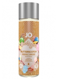 Смазка на водной основе Candy Shop Butterscotch с ароматом ирисок - 60 мл. - System JO - купить с доставкой в Южно-Сахалинске