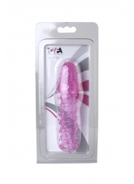 Розовая насадка с нежными шипами - 13,5 см. - Toyfa Basic - в Южно-Сахалинске купить с доставкой