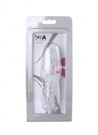 Прозрачная насадка с шишечками и шипами - 13,5 см. - Toyfa Basic - в Южно-Сахалинске купить с доставкой