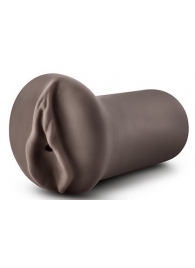 Коричневый мастубратор-вагина Nicole s Kitty - Blush Novelties - в Южно-Сахалинске купить с доставкой