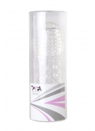 Прозрачная закрытая гелевая насадка - 13,5 см. - Toyfa Basic - в Южно-Сахалинске купить с доставкой