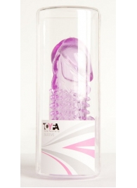 Фиолетовая насадка с коготком и шипами - 13 см. - Toyfa Basic - в Южно-Сахалинске купить с доставкой