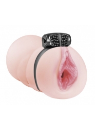 Мастурбатор-вагина с виброкольцом Satisfaction Darling - Lola Games - в Южно-Сахалинске купить с доставкой