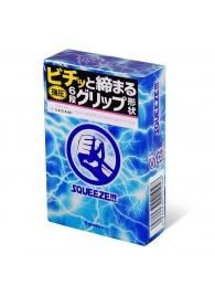 Презервативы Sagami Squeeze волнистой формы - 5 шт. - Sagami - купить с доставкой в Южно-Сахалинске