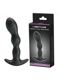 Черный анальный стимулятор простаты с вибрацией Special Anal Massager - 14,5 см. - Baile - в Южно-Сахалинске купить с доставкой