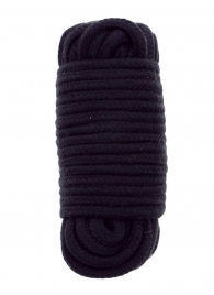 Черная веревка для связывания BONDX LOVE ROPE - 10 м. - Dream Toys - купить с доставкой в Южно-Сахалинске