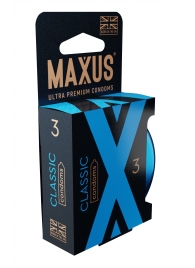 Классические презервативы в железном кейсе MAXUS Classic - 3 шт. - Maxus - купить с доставкой в Южно-Сахалинске