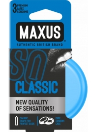 Классические презервативы в железном кейсе MAXUS Classic - 3 шт. - Maxus - купить с доставкой в Южно-Сахалинске