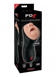 Мастурбатор-ротик Deep Throat Vibrating Stroker - Pipedream - в Южно-Сахалинске купить с доставкой