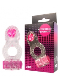 Прозрачное эрекционное кольцо Erowoman-Eroman - Erowoman-Eroman - в Южно-Сахалинске купить с доставкой
