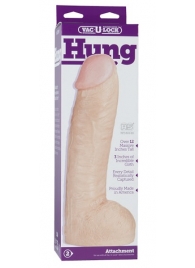 Огромная насадка-реалистик Vac-U-Lock Realistic Hung - 31,7 см. - Doc Johnson - купить с доставкой в Южно-Сахалинске