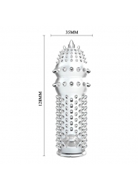Закрытая прозрачная насадка Crystal sleeve - 14,2 см. - Erowoman-Eroman - в Южно-Сахалинске купить с доставкой