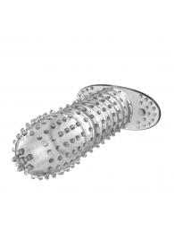 Закрытая прозрачная насадка Crystal sleeve - 12 см. - Erowoman-Eroman - в Южно-Сахалинске купить с доставкой
