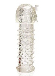 Закрытая прозрачная насадка на пенис Crystal Sleeve Faraon - 13,5 см. - Erowoman-Eroman - в Южно-Сахалинске купить с доставкой
