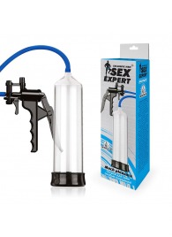 Прозрачная вакуумная помпа Sex Expert с насосом - Sex Expert - в Южно-Сахалинске купить с доставкой