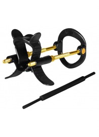 Черно-золотистый экстендер для пениса Sex Expert - Sex Expert - в Южно-Сахалинске купить с доставкой