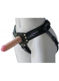 Черный пояс-трусики с двумя насадками  Экзотик-Linda  - 15,5 и 10,5 см. - LOVETOY (А-Полимер) - купить с доставкой в Южно-Сахалинске