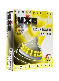 Презерватив LUXE  Exclusive  Кричащий банан  - 1 шт. - Luxe - купить с доставкой в Южно-Сахалинске