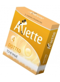 Презервативы Arlette Dotted с точечной текстурой - 3 шт. - Arlette - купить с доставкой в Южно-Сахалинске