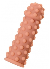 Телесная реалистичная насадка KOKOS Extreme Sleeve 02 с дополнительной стимуляцией - 12,7 см. - KOKOS - в Южно-Сахалинске купить с доставкой